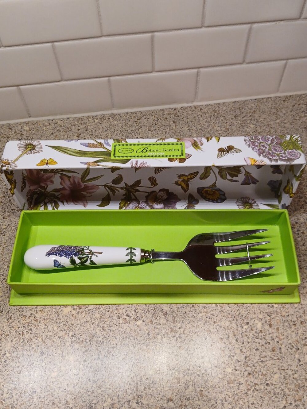 Portmeirion Botanic Garden Meat Fork - Garden Lilac